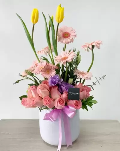 Jardín de Rosas, altura aprox: 35 cm